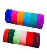 Multicolor metal 144pc velvet bangle