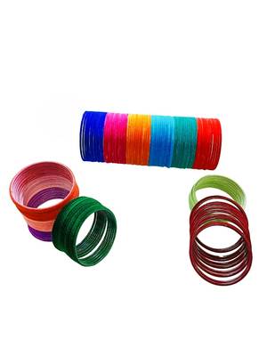 Multicolor metal 144pc velvet bangle 2