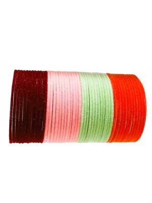 Multicolor metal 144pc velvet bangle 3