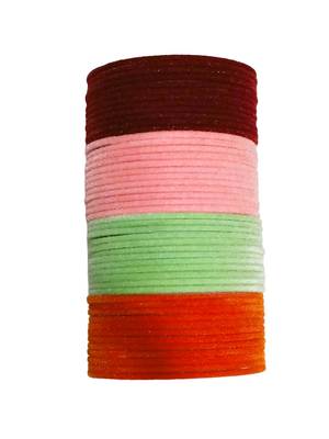 Multicolor metal 144pc velvet bangle 4