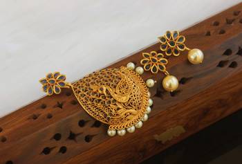 Designer matte finish peacock pendant pet 1