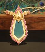 Kerala traditional gold plated temple palakka nagapadam necklace