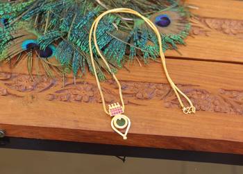 Kerala traditional gold plated palakka necklace 2