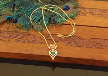 Kerala traditional gold plated palakka necklace 2