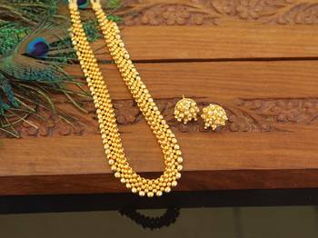 Designer gold plated necklace set 1