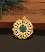 Kerala style gold plated palakka pendant