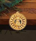 Kerala style gold plated palakka lakshmi pendant