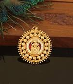 Kerala style gold plated palakka lakshmi pendant