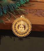 Kerala style gold plated palakka lakshmi pendant