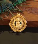 Kerala style gold plated palakka lakshmi pendant