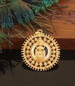 Kerala style gold plated palakka lakshmi pendant