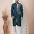 Green Solid Cotton Kurta Set For Men