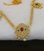 Designer gold plated hip chain