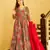 Multy colour glamorous rayon digital printed partywear gown with dupatta
