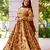Brown colour glamorous rayon digital printed partywear gown with dupatta