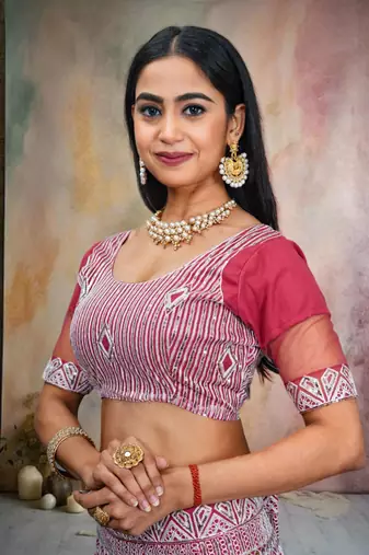 Pink Colour Ethnic Girlish Net Lehenga For Traditional Fancy Looks