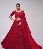priyanka chopra wedding lehenga the Mahroon dazzling lehenga  perfect for the contemporary bride