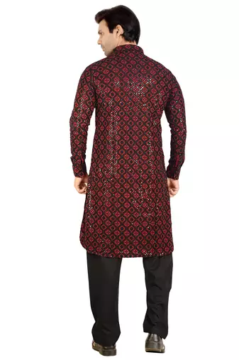 Arruga stylish black sequins pathani salwar