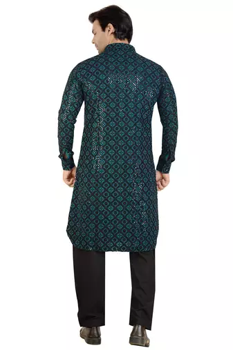 Arruga stylish black sequins pathani salwar