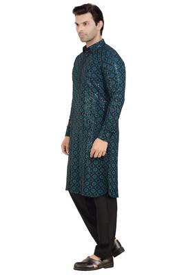 Arruga stylish black sequins pathani salwar 4