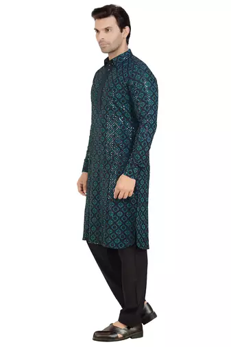 Arruga stylish black sequins pathani salwar
