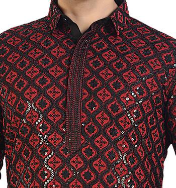 Arruga stylish black sequins pathani salwar 5