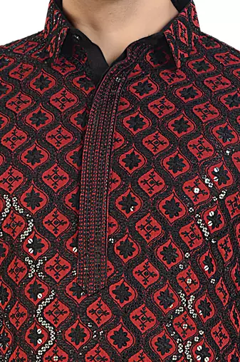 Arruga stylish black sequins pathani salwar