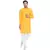 rayon sequence long kurta for men (yellow)