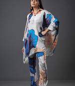 White women lace work co-ord set