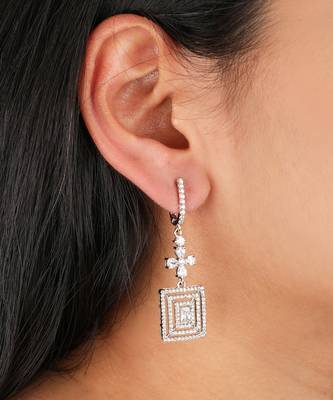 Cubic zirconia earrings 1