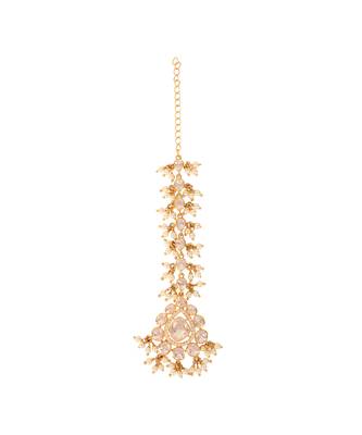 Moissanite polki maangtika 4
