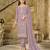 Pink color embroideried faux georgette semi stitched salwar suit