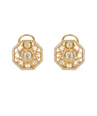 Moissanite polki earrings 2