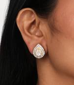 Moissanite polki earrings