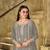 Mehendi  color embroideried faux georgette semi stitched salwar suit