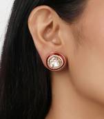 Moissanite polki earrings