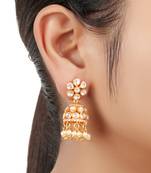 Moissanite polki earrings