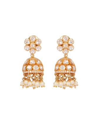 Moissanite polki earrings 2