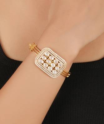 Moissanite polki bracelet 1