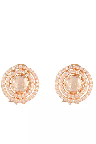 Moissanite polki pendant set