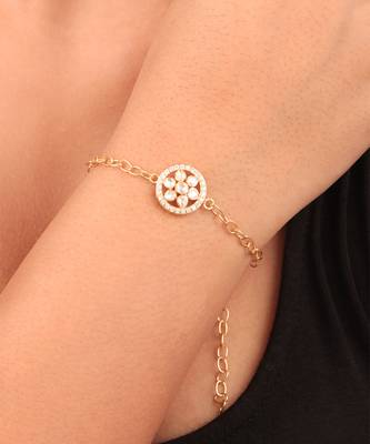 Moissanite polki bracelet 1