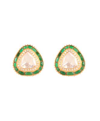 Moissanite polki earrings 2