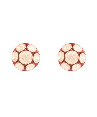 Moissanite polki earrings 2