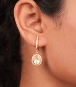 Moissanite polki earrings