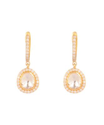 Moissanite polki earrings 2