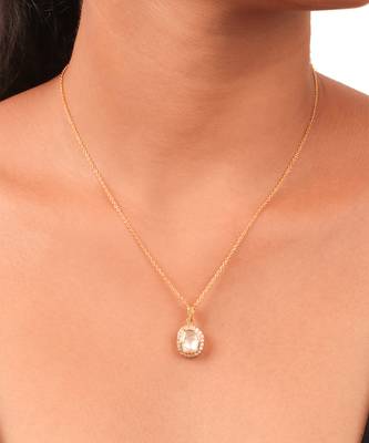 Moissanite polki pendant 1