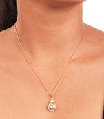 Moissanite polki pendant