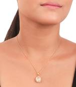 Moissanite polki pendant