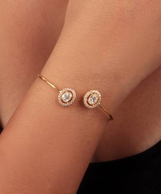 Moissanite polki bracelet 1