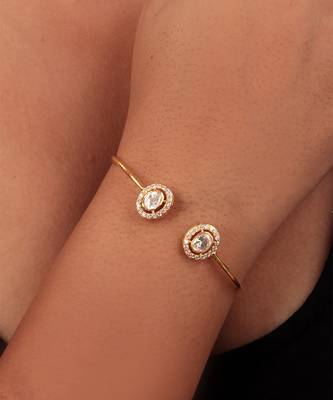 Moissanite polki bracelet 4